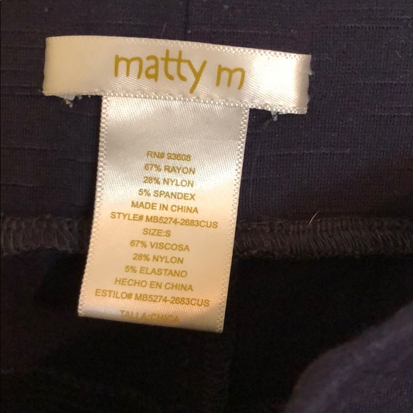 Matty M Textured Leggings - Picture 3 of 4